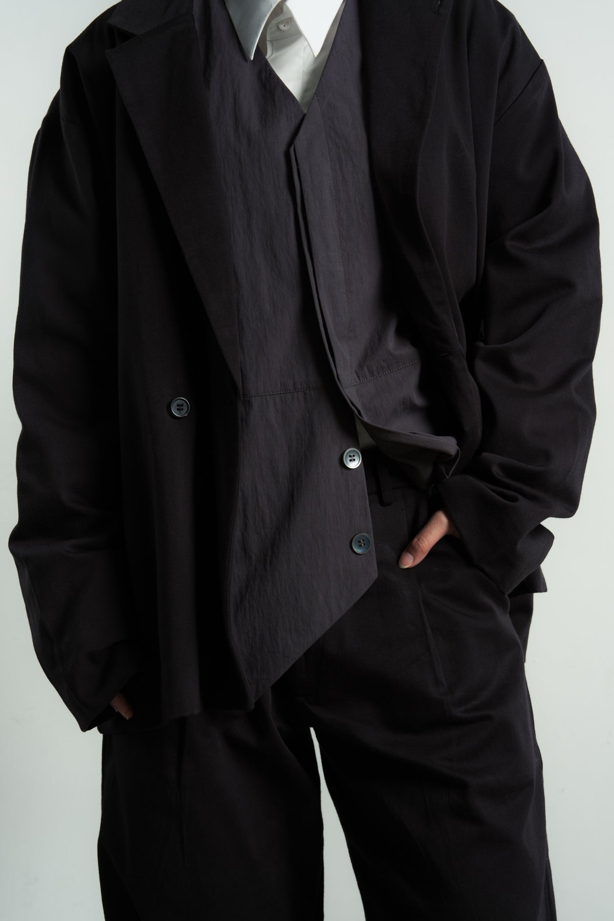 Tailored Jacket Vintage Finish Organic Cotton