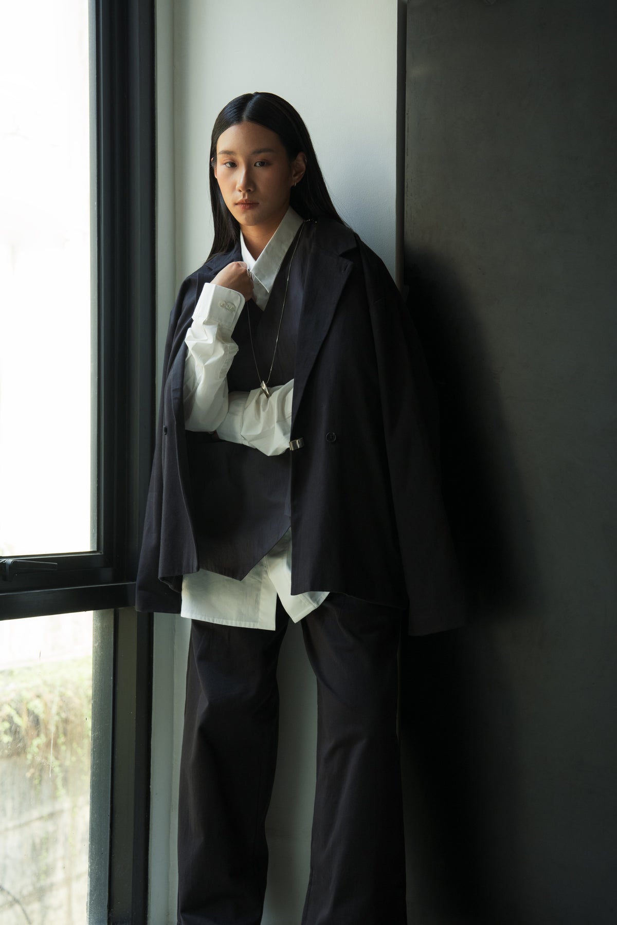 Tailored Jacket Vintage Finish Organic Cotton